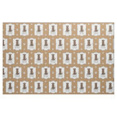 Chocolate Lab mam (Labrador Retriever mam) Stof (Fat Quarter)