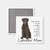 Chocolate Lab mama Magneet (Voorkant / Achterkant)
