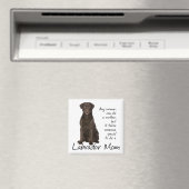 Chocolate Lab mama Magneet (Insitu (Vaatwasser))