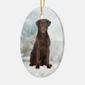 Chocolate Lab Ornament (Links)
