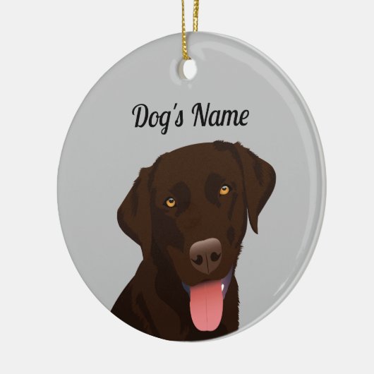 Chocolate Lab Ornament (Links)