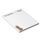 Chocolate Lab Pa Notitieblok (Schuin)