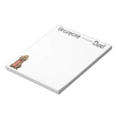 Chocolate Lab Pa Notitieblok (Linkerzijde)