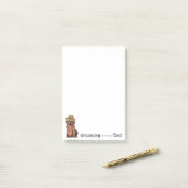 Chocolate Lab Pa Post-it® Notes (Op bureau)