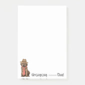 Chocolate Lab Pa Post-it® Notes (Voorkant)