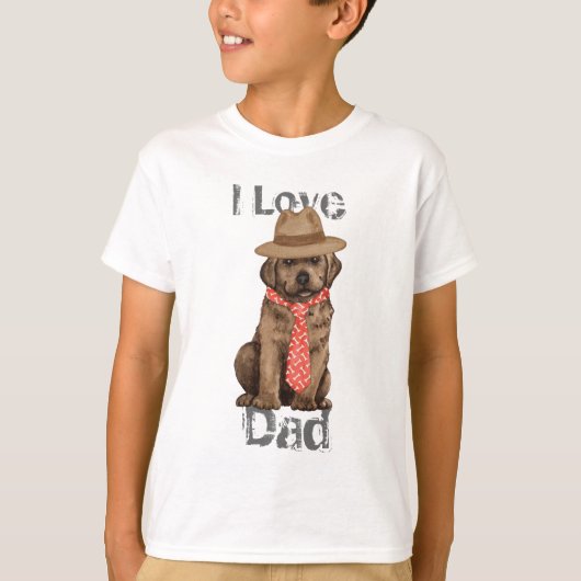 Chocolate Lab Pa T-shirt (Voorkant)
