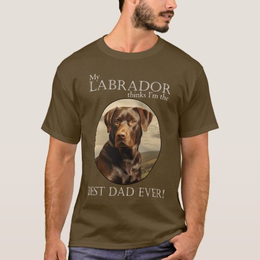 Chocolate Lab Pa T-shirt (Voorkant)