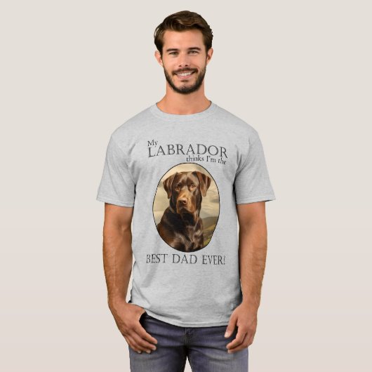 Chocolate Lab Pa T-shirt (Voorkant volledig)