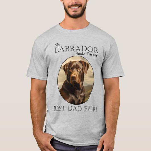 Chocolate Lab Pa T-shirt (Voorkant)
