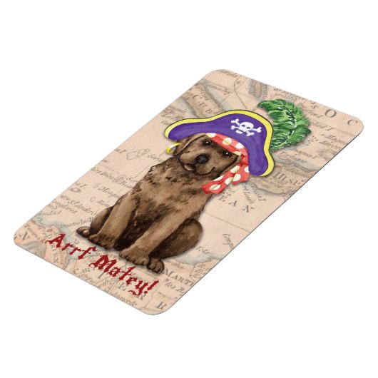 Chocolate Lab Pirate Magneet (Linkerzijde)