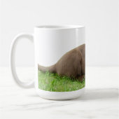 Chocolate Lab Puppy met Attitude Koffiemok (Links)