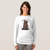 Chocolate Lab Puppy T-shirt (Voorkant volledig)