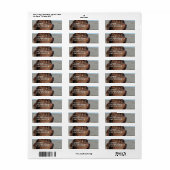 Chocolate Lab retouradres mailinglabel Etiket (Full Sheet)