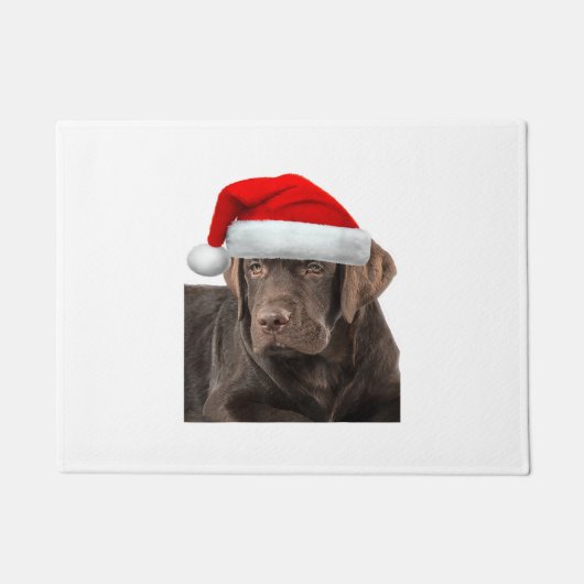 Chocolate Lab Shirt Labrador Retriever Dog Christm Deurmat (Voorkant)
