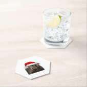 Chocolate Lab Shirt Labrador Retriever Dog Christm Kartonnen Onderzetters (Insitu)