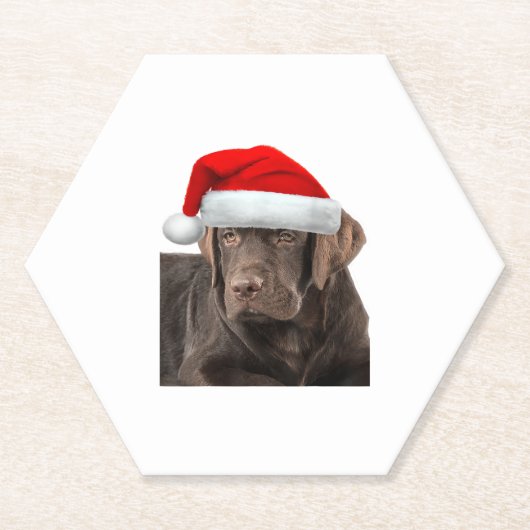 Chocolate Lab Shirt Labrador Retriever Dog Christm Kartonnen Onderzetters (Voorkant)