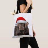 Chocolate Lab Shirt Labrador Retriever Dog Christm Tote Bag (Dichtbij)