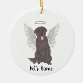 Chocolate Lab Sympathie Herdenking Keramisch Ornament