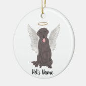 Chocolate Lab Sympathie Herdenking Keramisch Ornament (Links)