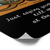 Chocolate Labrador Angel en mama Poster (Hoek)