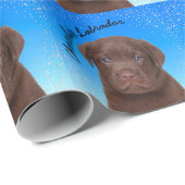 Chocolate Labrador Cadeaupapier (Rol Hoek)
