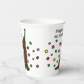 Chocolate Labrador Confetti Verjaardagsfeest Papieren Bekers (Rechts)