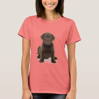 Chocolate Labrador-dames T-Shirt