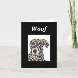 Chocolate Labrador Dog Blank Note Kaart