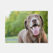 Chocolate Labrador Dog Deurmat (Voorkant)