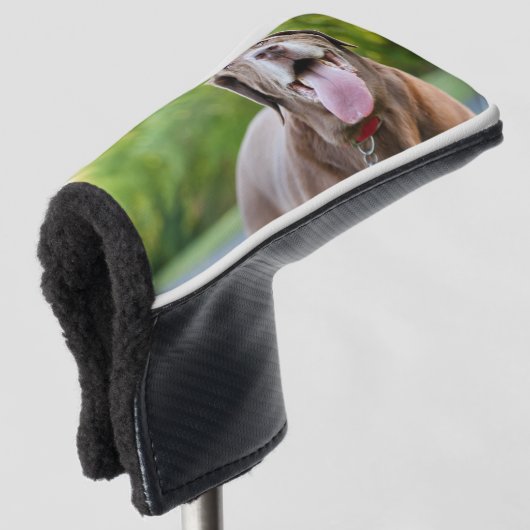 Chocolate Labrador Dog Golfheadcover (3/4 voorkant)