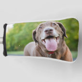 Chocolate Labrador Dog Golfheadcover (Voorkant)