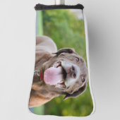 Chocolate Labrador Dog Golfheadcover (Draai 90)