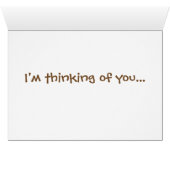 Chocolate Labrador en Doughnoten Thinking of You (Binenzijde Horizontaal (Onderkant))