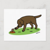 Chocolate Labrador Friendly Briefkaart (Voorkant)