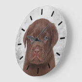 Chocolate Labrador Grote Klok (Hoek)