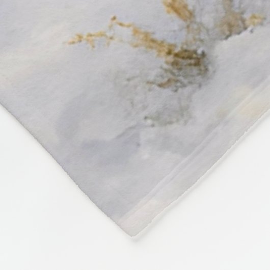 Chocolate Labrador Holiday  Fleece Deken (Hoek)