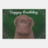 Chocolate Labrador Inpakpapier Vel (Voorkant 3)