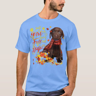 Chocolate Labrador is gewoon een meisje dat van He T-shirt