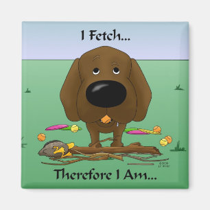 Chocolate Labrador (Labs) - I Fetch...Magnet Magneet