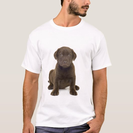 Chocolate Labrador Mannen T-Shirt (Voorkant)