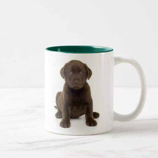 Chocolate Labrador-Mok Tweekleurige Koffiemok (Rechts)