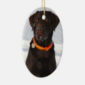 Chocolate Labrador Ornament (Rechts)