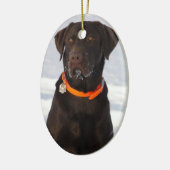 Chocolate Labrador Ornament (Links)