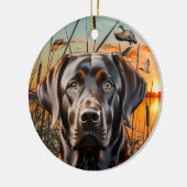  Chocolate Labrador Ornament (Links)