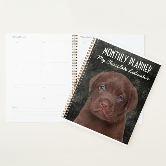 Chocolate Labrador Planner (Display)