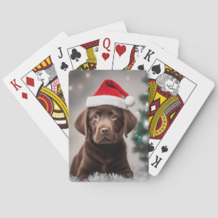 Chocolate Labrador Pokerkaarten