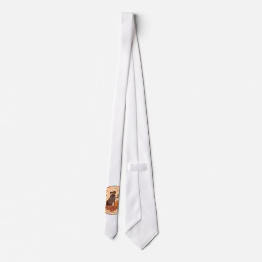 Chocolate Labrador Retriever Boo! Stropdas (Achterkant)