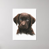 Chocolate Labrador Retriever Canvas tas (Voorkant)