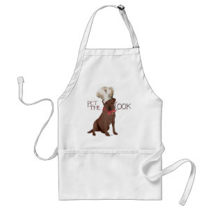 Chocolate Labrador Retriever Chef Standaard Schort