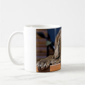 Chocolate Labrador Retriever Close-up foto Koffiemok (Links)